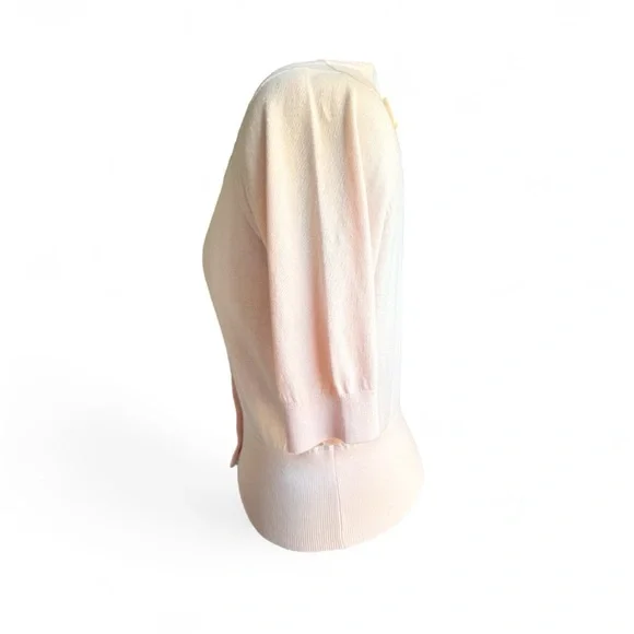 Boden Blush Pearl Button Cropped Cardigan Sweater - Picture 5 of 8